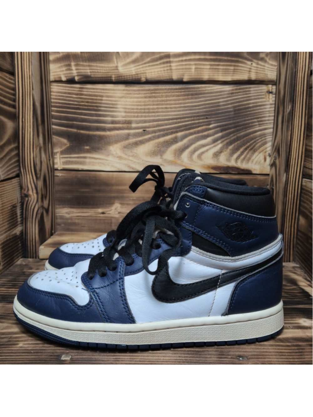 Size 5 - Air Jordan 1 Retro OG High Midnight Navy Basketball Gym Shoes Sneakers